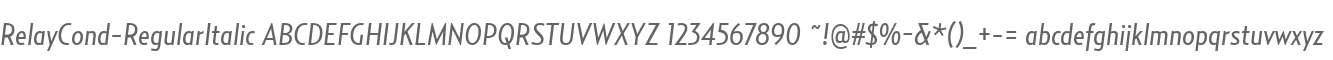 RelayCond-RegularItalic