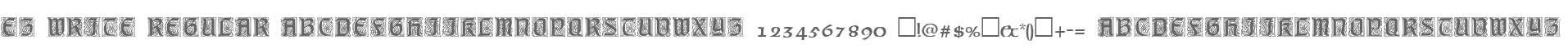 EZ WRITE REGULAR