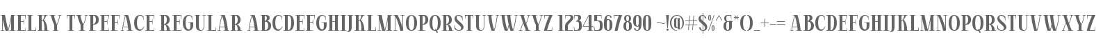 Melky Typeface
