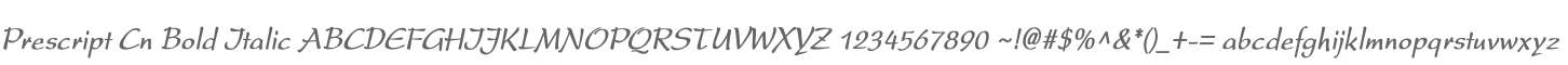 Prescript Cn Bold Italic