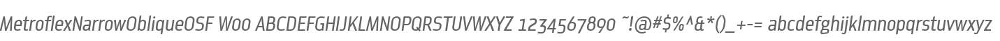MetroflexNarrowObliqueOSF W00