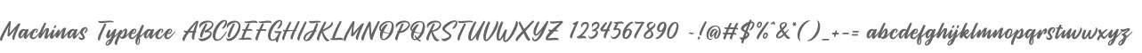 Machinas Typeface