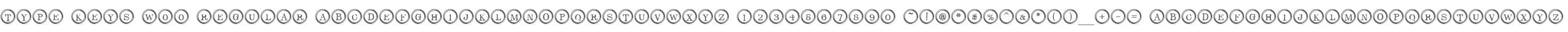 Type Keys W00 Regular