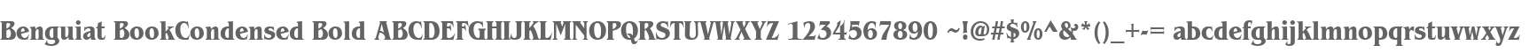 Benguiat BookCondensed Bold
