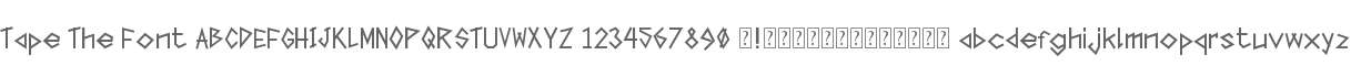 Tape The Font