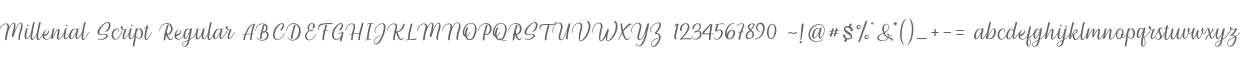 Millenial Script Regular