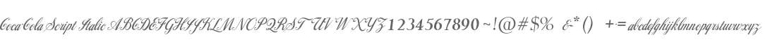 Coca-Cola Script Italic