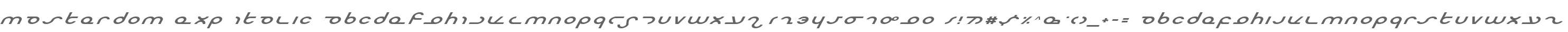 Masterdom Exp Italic