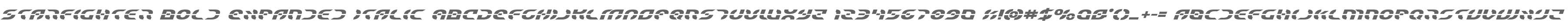Starfighter Bold Expanded Italic