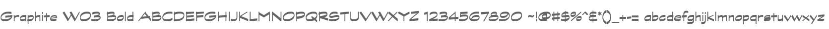 Graphite W03 Bold