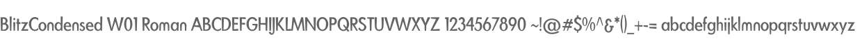 BlitzCondensed W01 Roman