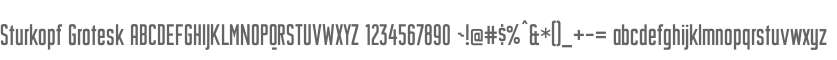 Sturkopf Grotesk
