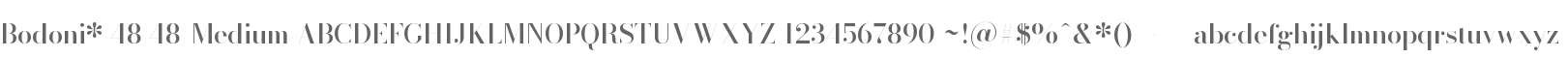Bodoni* 48 Medium