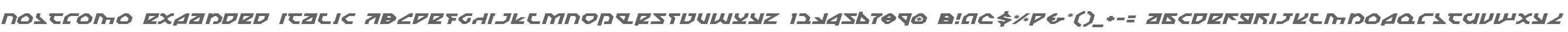 Nostromo Expanded Italic