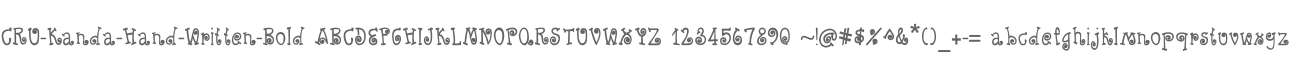 CRU-Kanda-Hand-Written-Bold
