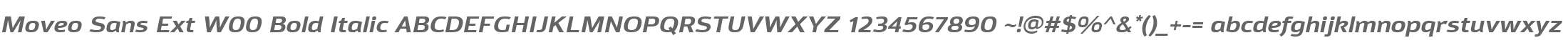 Moveo Sans Ext W00 Bold Italic