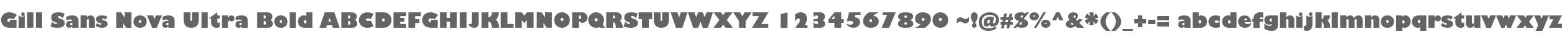 Gill Sans Nova Ultra Bold