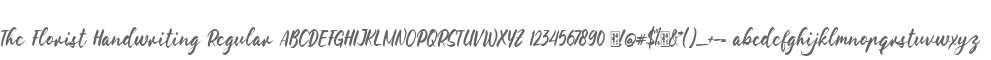 The Florist Handwriting Regular