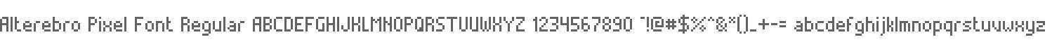 Alterebro Pixel Font Regular
