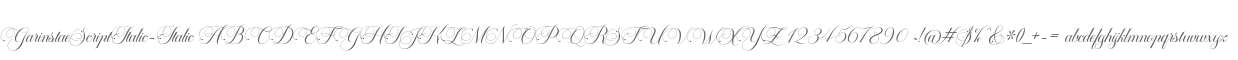 Garinstae Script Italic