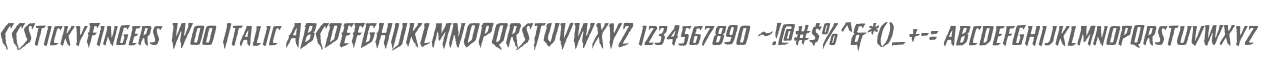 CCStickyFingers W00 Italic