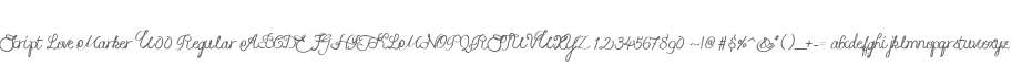 Script Love Marker W00 Regular