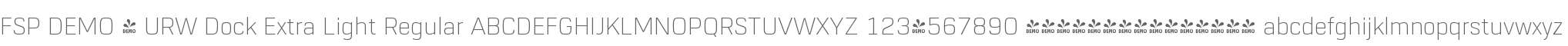 FSP DEMO - URW Dock Extra Light