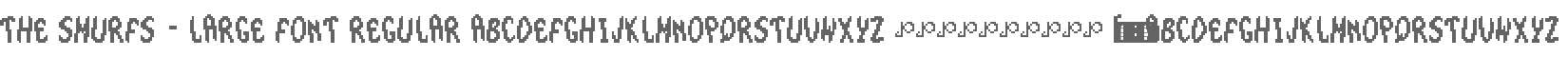 The Smurfs - Large Font Regular