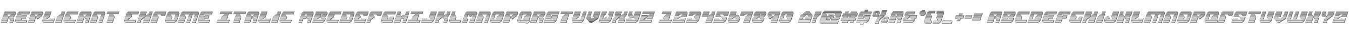 Replicant Chrome Italic
