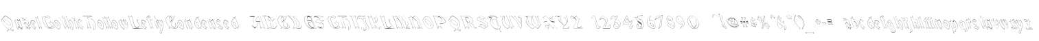 QuaelGothicHollowLeftyCondensed