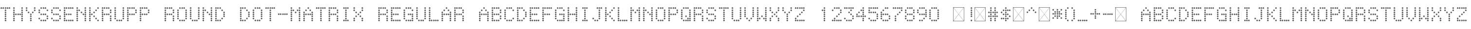 thyssenkrupp Round Dot-Matrix