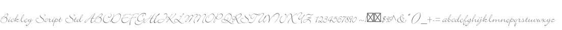 Bickley Script Std