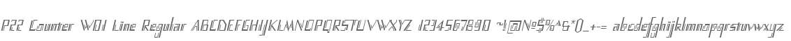 P22 Counter W01 Line Regular