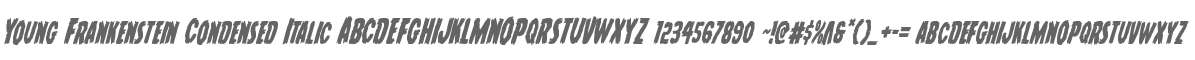 Young Frankenstein Condensed Italic