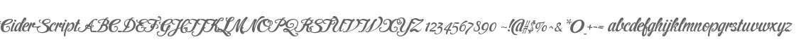 Cider-Script