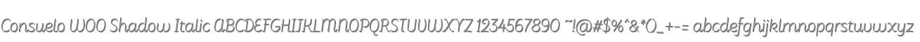 Consuelo W00 Shadow Italic