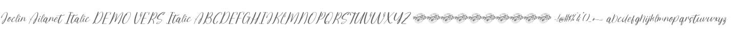 Joclin Ailanet Italic DEMO VERS
