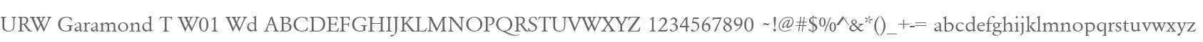 URW Garamond T W01 Wd