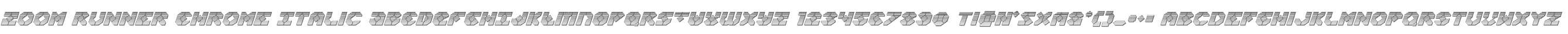 Zoom Runner Chrome Italic