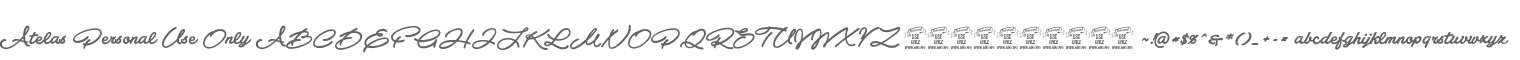 Atelas Personal Use Only