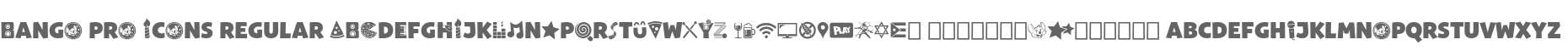 Bango Pro Icons Regular