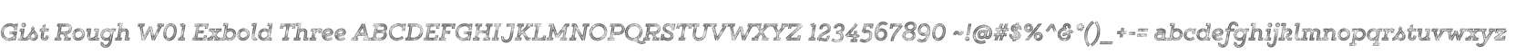 Gist Rough W01 Exbold Three