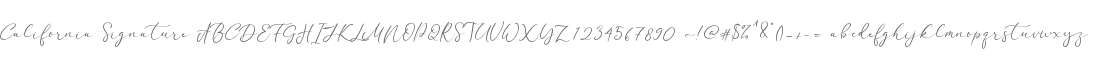 California Signature