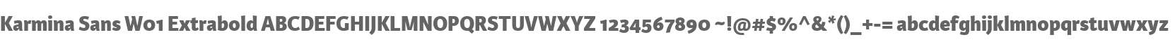 Karmina Sans W01 Extrabold