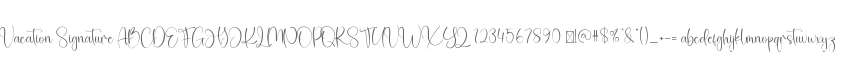 Vacation Signature