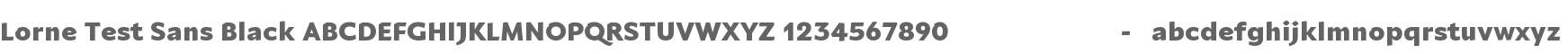 Lorne Test Sans Black