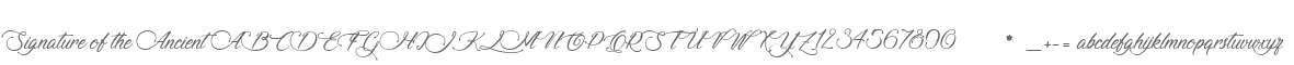 Signature of the Ancient