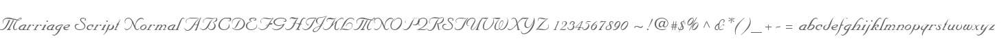 Marriage Script Normal