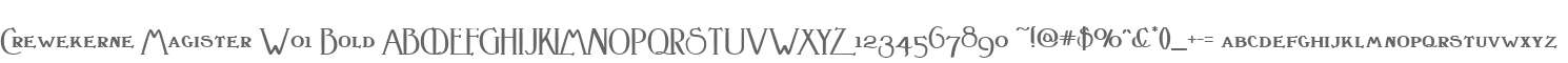 Crewekerne Magister W01 Bold