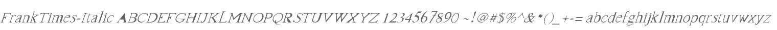 FrankTimes-Italic